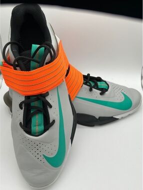 Nike Savaleos Men's Training Shoes Size M14 Gray Emerald Orange